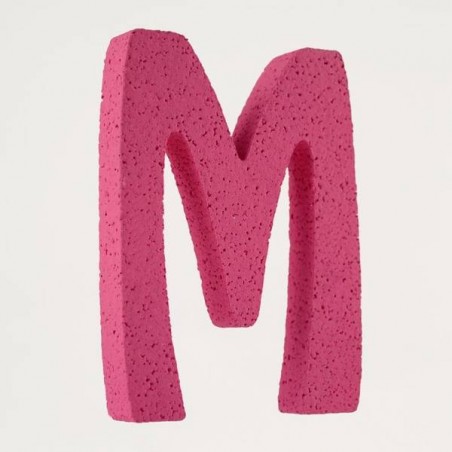 LETTERA POLISTIROLO PASTELLO mm120x90 M FUCSIA