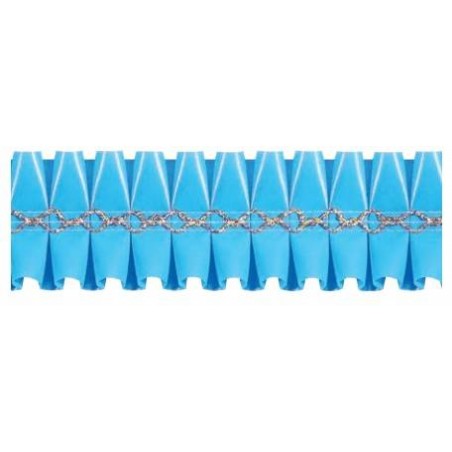 NASTRO GIROTORTA PVC CELESTE FLOREAL 15mt