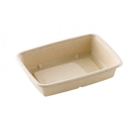 VASCHETTA POLPA RETTANGOLARE 16x23x6 1050ml BIO COMPOSTABILE 75pz