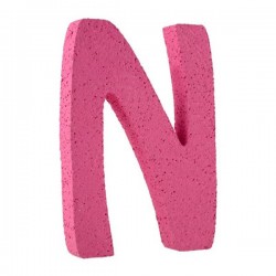 LETTERA POLISTIROLO PASTELLO mm120x90 N FUCSIA