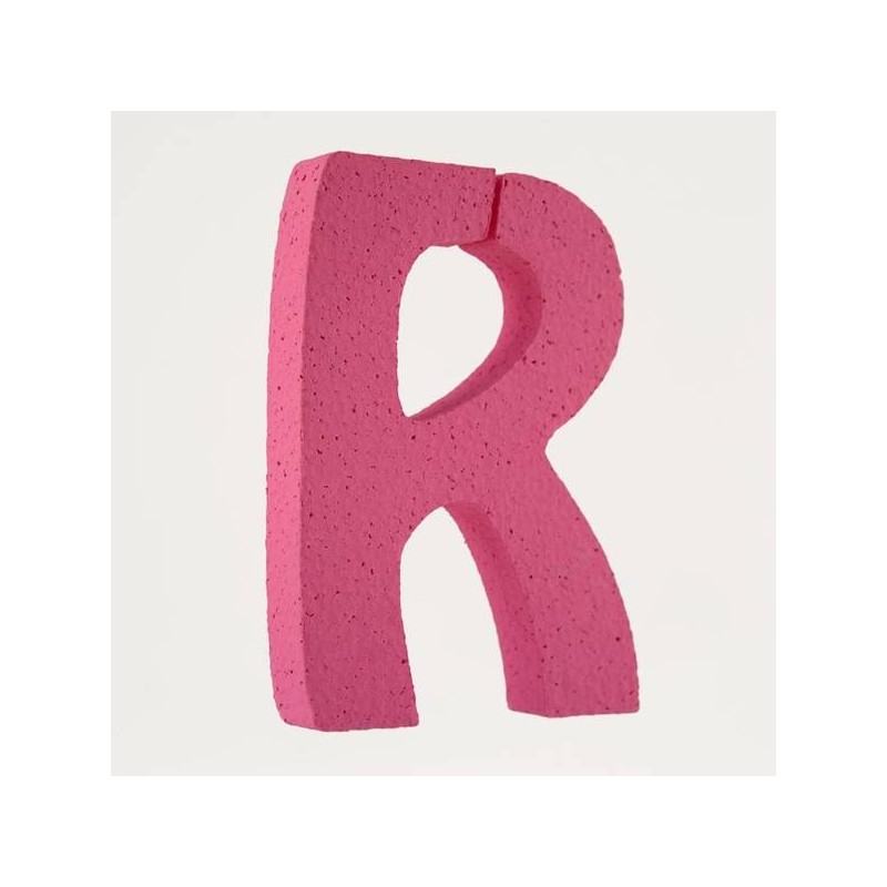 LETTERA POLISTIROLO PASTELLO mm120x90 R FUCSIA