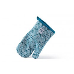 GUANTO DA FORNO coll.PIUMA 18x30cm PETROLIO