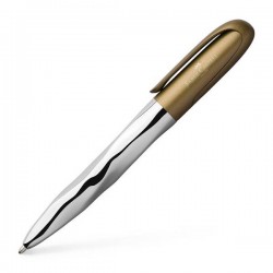 PENNA A SFERA N'ICE FUSTO CROMATO LUCIDO CAPP.VERDE REFILL XB