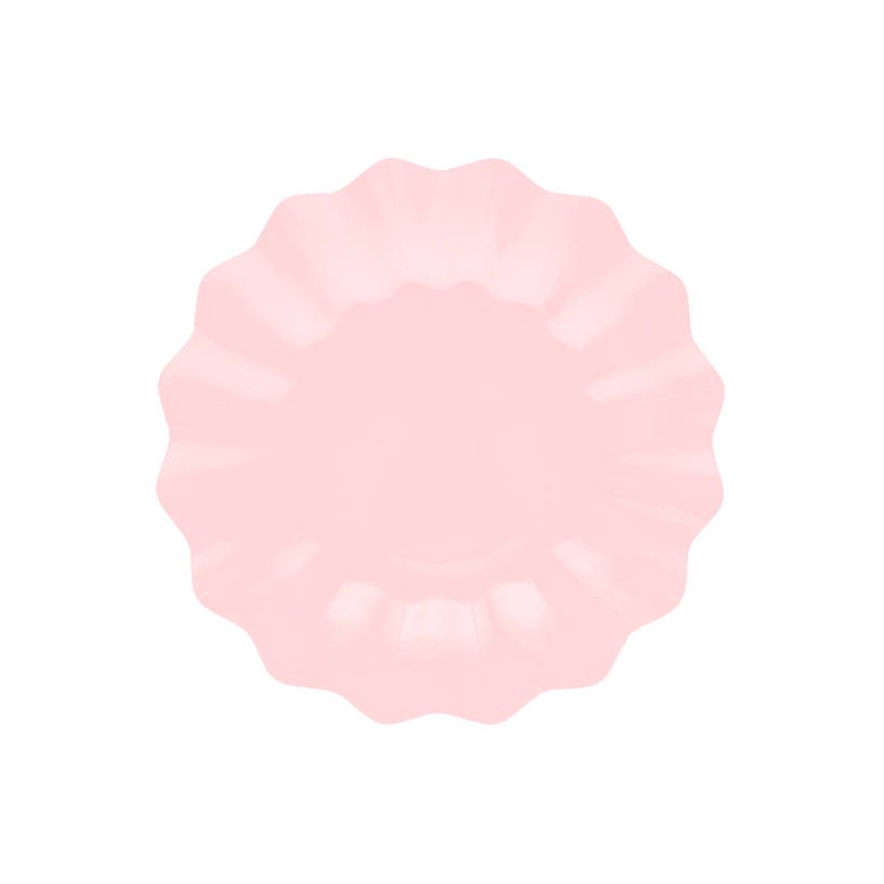 PIATTI NEW SHAPE CM.21 ROSA 8pz