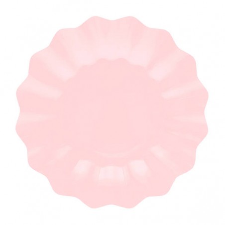 PIATTI NEW SHAPE CM.21 ROSA 8pz