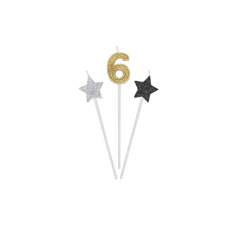 CANDELINE PICKS PRESTIGE 3pz 16cm N°6