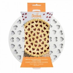 GRIGLIA TAGLIAPASTA PER CROSTATE CUORI ø30cm DECORA