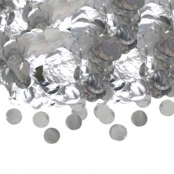 CORIANDOLI IN FOIL ø4cm 50gr ARGENTO METAL