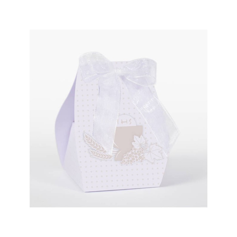 SCATOLINA SACCHETTO COMUNIONE 6x5xh8cm 10pz