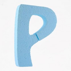 LETTERA POLISTIROLO PASTELLO mm120x90 P CELESTE