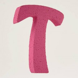 LETTERA POLISTIROLO PASTELLO mm120x90 T FUCSIA