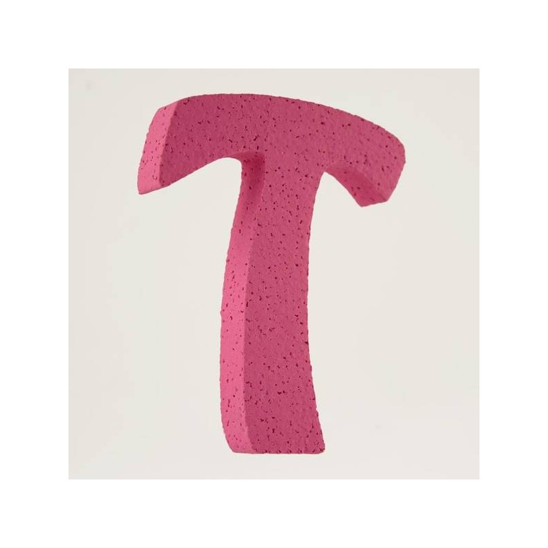 LETTERA POLISTIROLO PASTELLO mm120x90 T FUCSIA