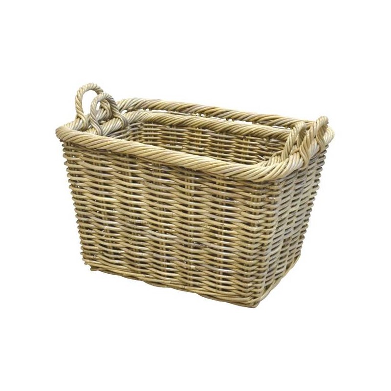 CESTO RETTANGOLARE PORTALEGNA C/FODERA SET 2/2 52x38x32,5 CEN001332