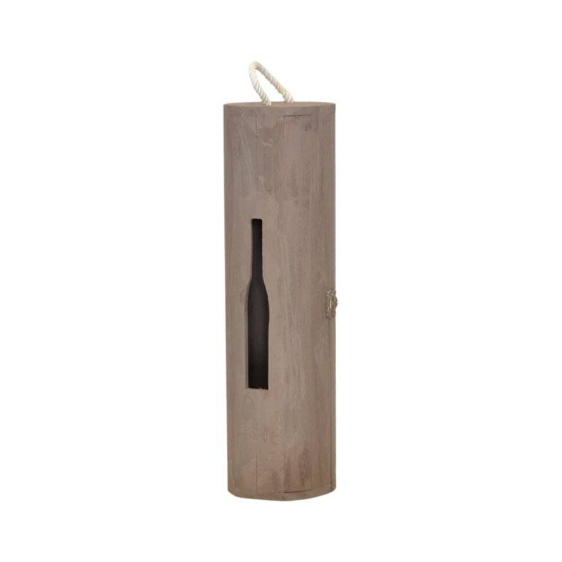 CASSETTA 1 BOTTIGLIA LEGNO C/FIN SAGOMATA TORTORA CASL1897