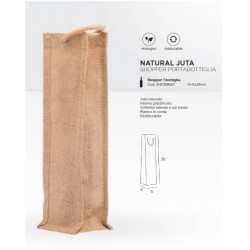 BORSA JUTA 11+11x38cm NATURALE