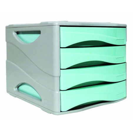 CASSETTIERA KEEP COLOUR PASTEL ARDA 4 CASSETTI AZZURRO
