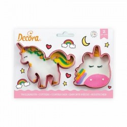 TAGLIAPASTA MAGICO UNICORNO IN PLASTICA SET 2pz