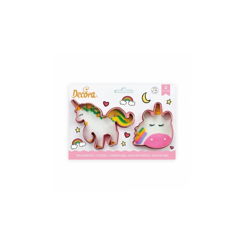TAGLIAPASTA MAGICO UNICORNO IN PLASTICA SET 2pz