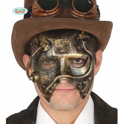 MASCHERA STEAMPUNK DORATA