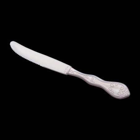 COLTELLI PLASTIC & CHIC BIANCO PERLA 10pz