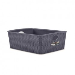 CESTO PVC ELEGANCE HIGH 36x29x13cm BLU L