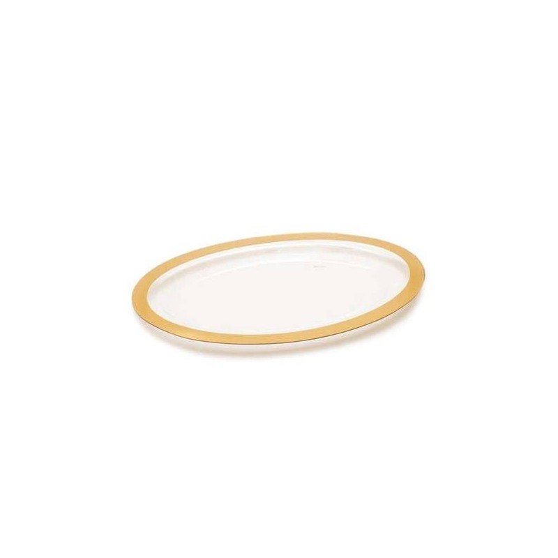VASSOIO PET ORO OVALE 40x25,3cm
