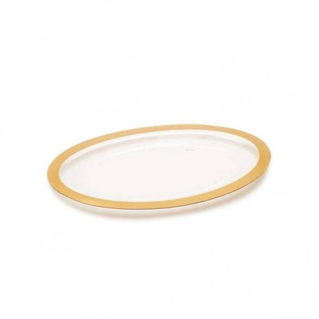 VASSOIO PET ORO OVALE 40x25,3cm