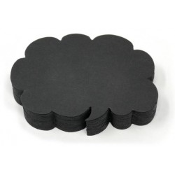 NUVOLETTA CARTONCINO NERO 9x6cm 50pz