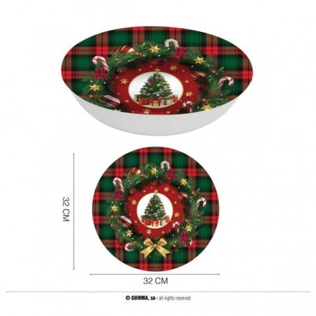CIOTOLA ALBERO DI NATALE IN PVC Ø32cm