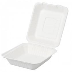 BOX POLPA 1100ml 22x20x8cm BIO COMPOSTABILE BYò 25pz