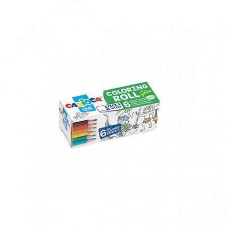 CARIOCA MINI COLORING ROLL + 6 MATITE JUNGLE
