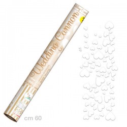 CANNONE SPARACORIANDOLI CUORI BIANCHI 60cm GIVI