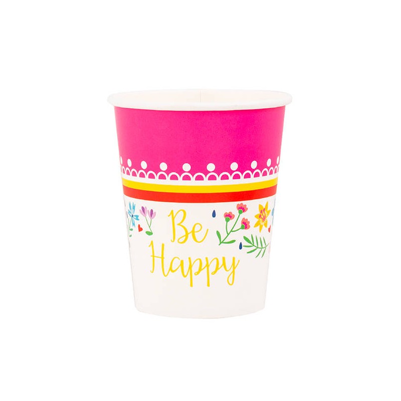 BICCHIERI 250cc HAPPY AND FOLK 8pz