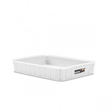 CESTO PVC ELEGANCE 35,5x26,5x6cm BIANCO L