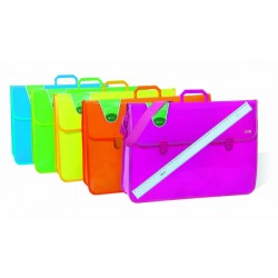 VALIGETTA PPL MAXI 58x39 FLUO C/BRETELLA