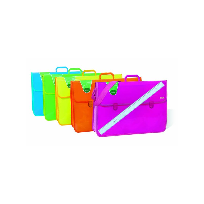 VALIGETTA PPL MAXI 58x39 FLUO C/BRETELLA