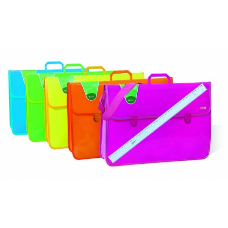 VALIGETTA PPL MAXI 58x39 FLUO C/BRETELLA