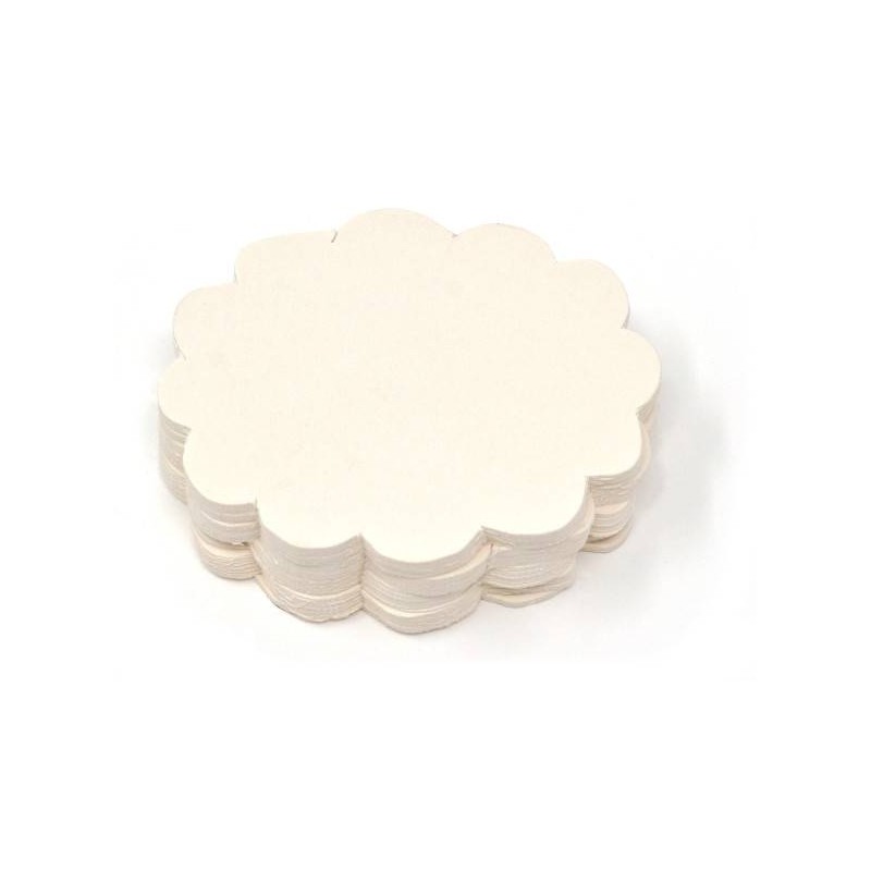 NUVOLETTA CARTONCINO AVORIO 4,5x5,7cm 50pz