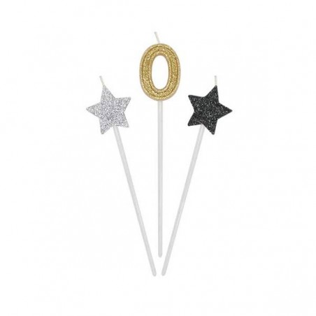 CANDELINE PICKS PRESTIGE 3pz 16cm N°0