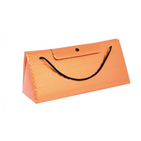 BORSA PLURIBOL TRIANGOLARE 32x13x16cm RAME