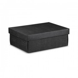 SCATOLA F/COP EASY 34x25x12cm SETA NERO