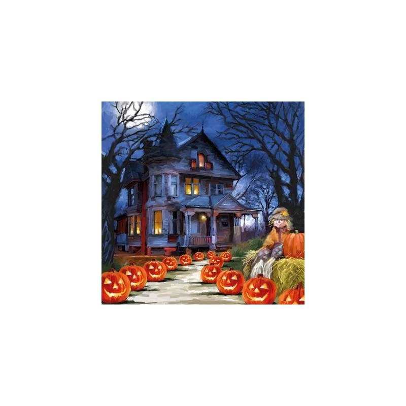 TOVAGLIOLI 33x33cm SPOOKY CASA INFESTATA 20pz