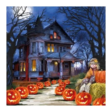 TOVAGLIOLI 33x33cm SPOOKY CASA INFESTATA 20pz