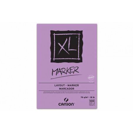 BLOCCO CANSON XL MARKER 100fg A3 70gr