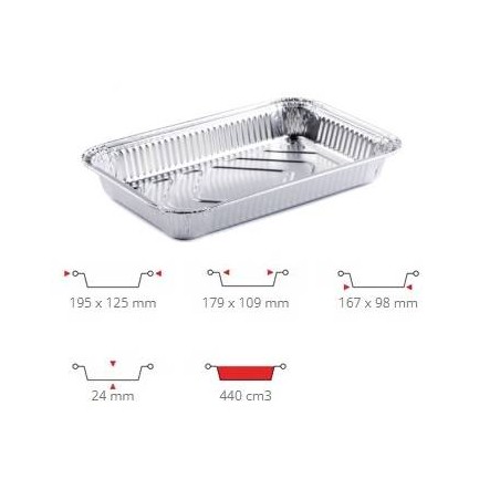 TEGLIA ALLUMINIO 2 PRZ 100pz R6G CONTITAL