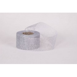 RETINA GLITTERATA mm50x20mt COL.101 ARGENTO