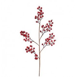 RAMO MULTIPLO BACCHE ROSSE 102cm