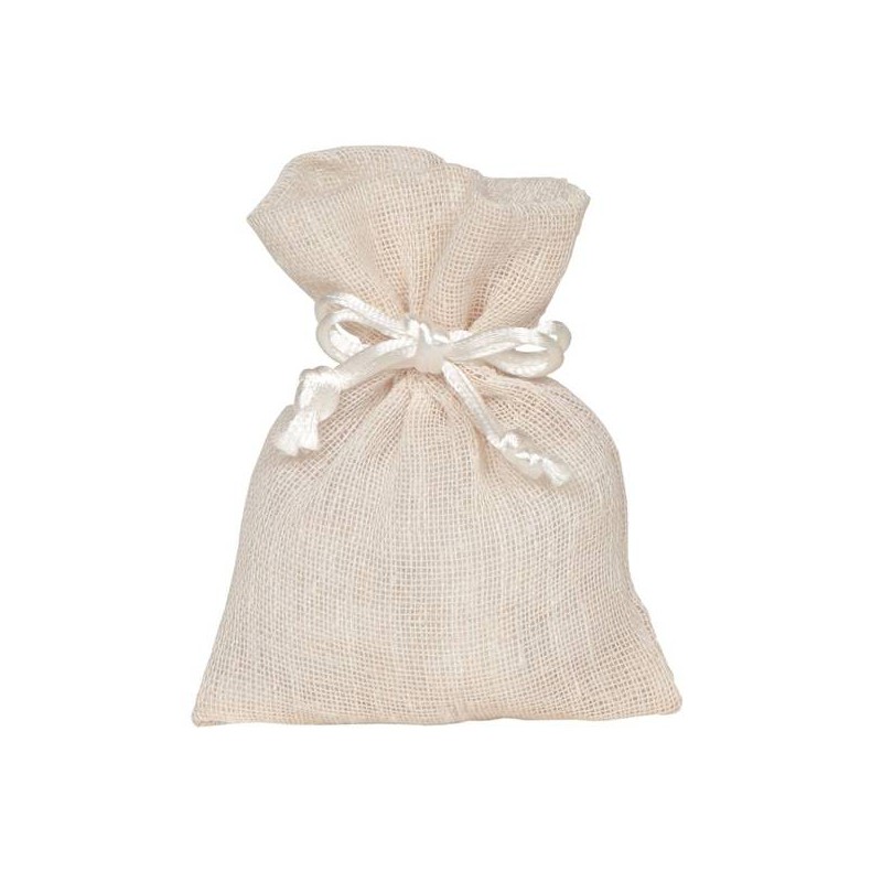 SACCHETTO ROMANTIC BAGS NATURAL 9x12cm NATURAL 10pz