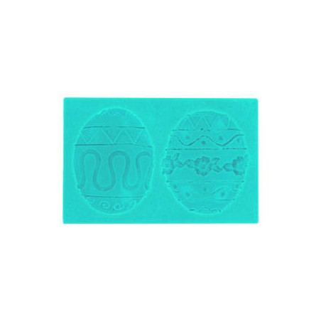 STAMPO IN SILICONE UOVA PASQUA ART.30338