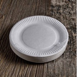 PIATTI CARTONCINO COMPOSTABILI 29cm 50pz BIANCHI